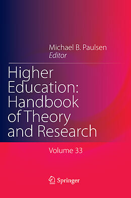 Couverture cartonnée Higher Education: Handbook of Theory and Research de 