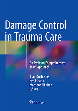 Couverture cartonnée Damage Control in Trauma Care de 