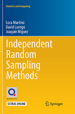 Couverture cartonnée Independent Random Sampling Methods de Luca Martino, Joaquín Míguez, David Luengo