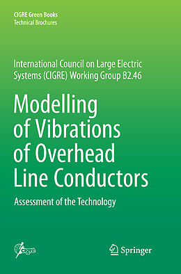 Couverture cartonnée Modelling of Vibrations of Overhead Line Conductors de 