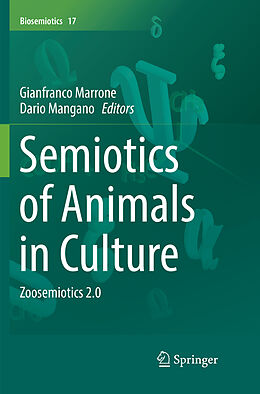 Kartonierter Einband Semiotics of Animals in Culture von 