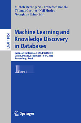 Kartonierter Einband Machine Learning and Knowledge Discovery in Databases von 
