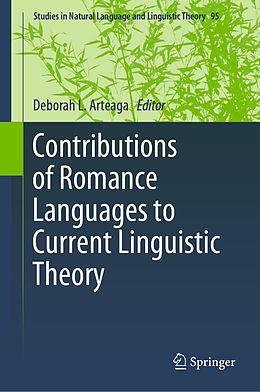 eBook (pdf) Contributions of Romance Languages to Current Linguistic Theory de 