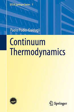 Livre Relié Continuum Thermodynamics de Paolo Podio-Guidugli