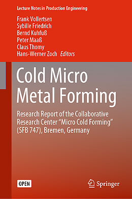 Livre Relié Cold Micro Metal Forming de 