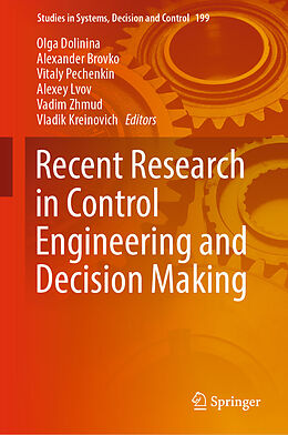 eBook (pdf) Recent Research in Control Engineering and Decision Making de 