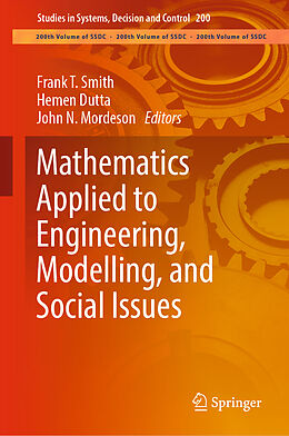 Livre Relié Mathematics Applied to Engineering, Modelling, and Social Issues de 