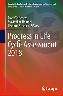 Couverture cartonnée Progress in Life Cycle Assessment 2018 de 