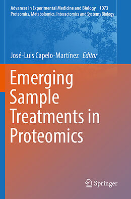 Couverture cartonnée Emerging Sample Treatments in Proteomics de 