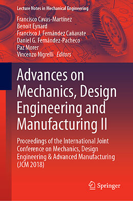 Livre Relié Advances on Mechanics, Design Engineering and Manufacturing II de 