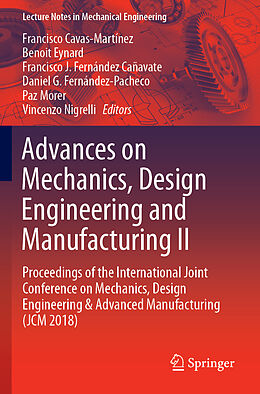 Couverture cartonnée Advances on Mechanics, Design Engineering and Manufacturing II de 