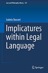 eBook (pdf) Implicatures within Legal Language de Izabela Skoczen