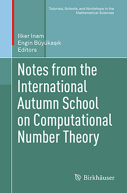 Couverture cartonnée Notes from the International Autumn School on Computational Number Theory de 