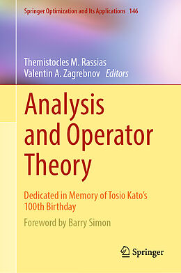 Livre Relié Analysis and Operator Theory de 