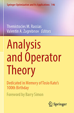 Couverture cartonnée Analysis and Operator Theory de 