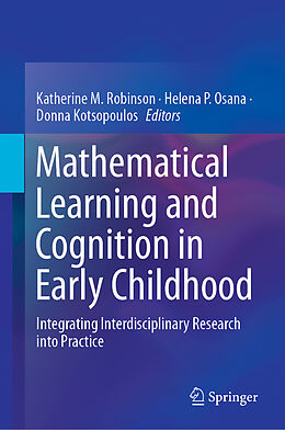 Livre Relié Mathematical Learning and Cognition in Early Childhood de 