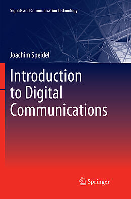 Couverture cartonnée Introduction to Digital Communications de Joachim Speidel