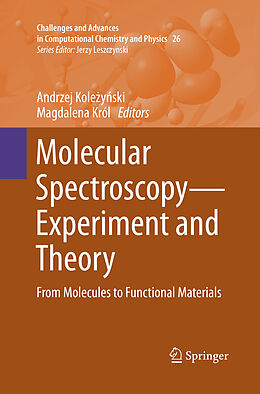 Kartonierter Einband Molecular Spectroscopy Experiment and Theory von 