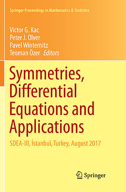 Couverture cartonnée Symmetries, Differential Equations and Applications de 