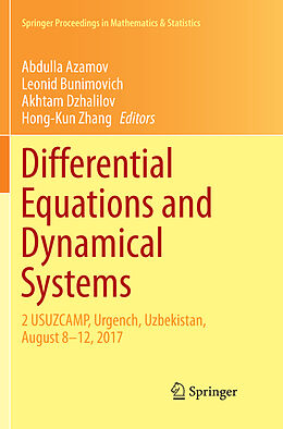 Kartonierter Einband Differential Equations and Dynamical Systems von 
