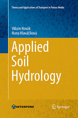 Couverture cartonnée Applied Soil Hydrology de Hana Hlavá iková, Viliam Novák