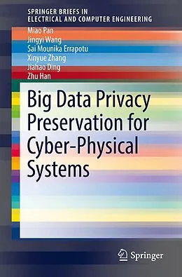 E-Book (pdf) Big Data Privacy Preservation for Cyber-Physical Systems von Miao Pan, Jingyi Wang, Sai Mounika Errapotu