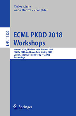 Kartonierter Einband ECML PKDD 2018 Workshops von 