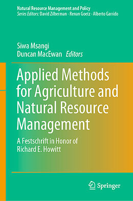 Livre Relié Applied Methods for Agriculture and Natural Resource Management de 