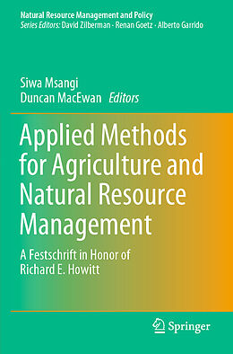 Couverture cartonnée Applied Methods for Agriculture and Natural Resource Management de 