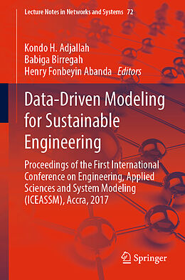 Couverture cartonnée Data-Driven Modeling for Sustainable Engineering de 