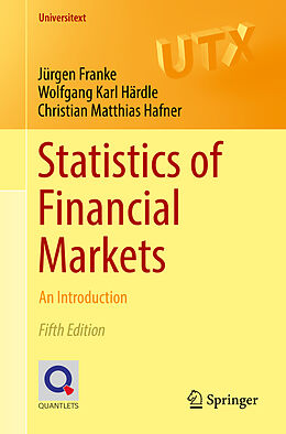 Couverture cartonnée Statistics of Financial Markets de Jürgen Franke, Christian Matthias Hafner, Wolfgang Karl Härdle