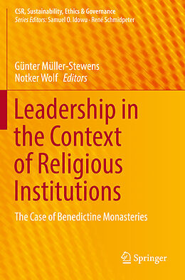 Couverture cartonnée Leadership in the Context of Religious Institutions de 