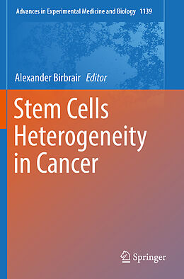 Couverture cartonnée Stem Cells Heterogeneity in Cancer de 