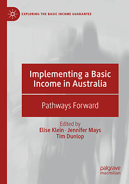 Couverture cartonnée Implementing a Basic Income in Australia de 