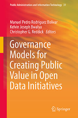 Livre Relié Governance Models for Creating Public Value in Open Data Initiatives de 