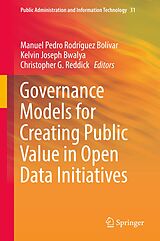 eBook (pdf) Governance Models for Creating Public Value in Open Data Initiatives de 