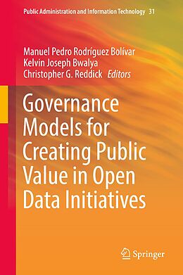 eBook (pdf) Governance Models for Creating Public Value in Open Data Initiatives de 