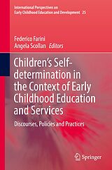 eBook (pdf) Children's Self-determination in the Context of Early Childhood Education and Services de 