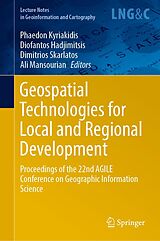 eBook (pdf) Geospatial Technologies for Local and Regional Development de 