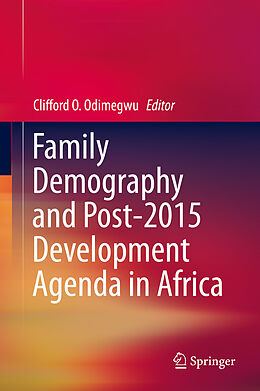 Livre Relié Family Demography and Post-2015 Development Agenda in Africa de 