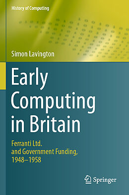 Kartonierter Einband Early Computing in Britain von Simon Lavington