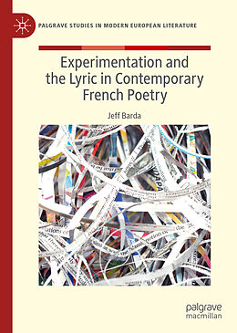Livre Relié Experimentation and the Lyric in Contemporary French Poetry de Jeff Barda
