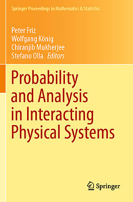 Kartonierter Einband Probability and Analysis in Interacting Physical Systems von 