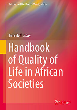 Fester Einband Handbook of Quality of Life in African Societies von 
