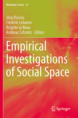 Couverture cartonnée Empirical Investigations of Social Space de 