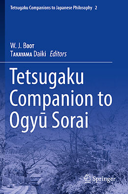 Couverture cartonnée Tetsugaku Companion to Ogyu Sorai de 