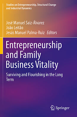 Couverture cartonnée Entrepreneurship and Family Business Vitality de 