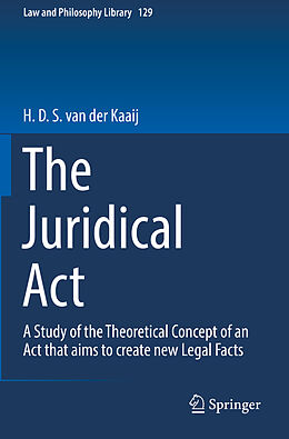 Couverture cartonnée The Juridical Act de H. D. S. van der Kaaij