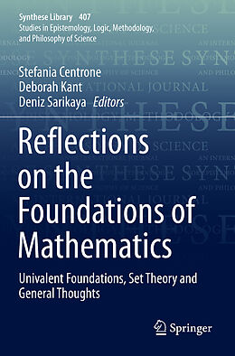 Kartonierter Einband Reflections on the Foundations of Mathematics von 