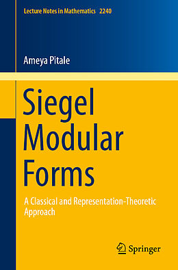 Kartonierter Einband Siegel Modular Forms von Ameya Pitale